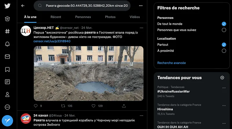 OSINT Tutorial: Searching Tweets by Date and Location, Using the Russian Invasion of Ukraine as an Example