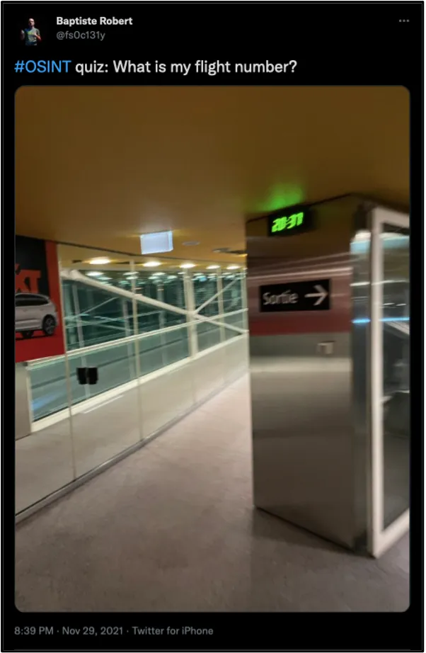 OSINT Challenge: Where is Baptiste?