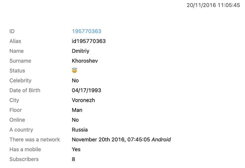 Capture from https://vk.com/id195770363’s archive